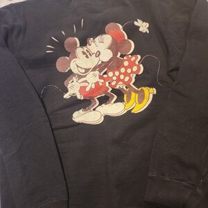 Black Mickey and Minnie Sweatshirt